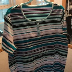 Croft & Barrow short sleeved multicolored top